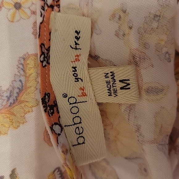 BEBOP 1990s Floral Faux Wrap Surplice Festival Maxi Dress Medium - Picture 11 of 13